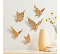 Shein 5 piezas Decoración de pared de Baile de Mariposas, Decoraciones colgantes de pared DIY creativas, Arte de pared de mariposas 3D para otoño, dormitori