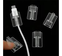 Shein 5 piezas Funda protectora transparente para cable compatible con cable de Apple compatible con iPhone 14 13 12Pro Max S-Amsung, protector de cable de
