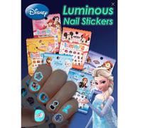 Shein 5 piezas Pegatinas de dibujos animados de Disney, nuevas pegatinas luminosas de uñas de Frozen, Stitch, Mickey, Winnie the Pooh, Spider-Man, útiles es