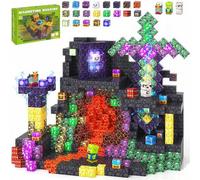 Shein 50/100/200/300 piezas Bloques de construcción magnéticos, Juguetes de construcción magnéticos para crear un mundo 3D, Cubos magnéticos STEM, Juguetes