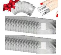 Shein 50/100/400/1000 piezas Envoltorios de aluminio para quitar esmalte de uñas, Envoltorios de aluminio para desprender gel, Envoltorios de aluminio con a