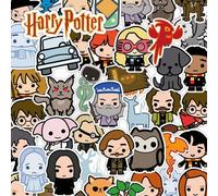 Shein 50/100 piezas Pegatinas de temas de espíritus animales mágicos, pegatinas de vinilo acuarela, pegatinas de recompensa, adecuadas para fans de Harry Po