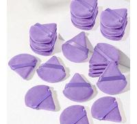 Shein 50/20/10/5/1 Borla de polvo triangular reutilizable y multifuncional, adecuada para base de maquillaje líquida, crema, BB cream, protector solar, cojí