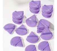 Shein 50/20/10/5/1 piezas Esponja de maquillaje triangular reutilizable, herramienta cosmética multifuncional para base de maquillaje, corrector, BB cream,