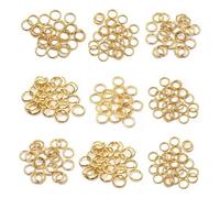 Shein 50-200 Unids/set De Anillos Abiertos De 3-20mm, Bucles Individuales, Conectores De Anillos Divididos De Color Dorado Para Fabricación De Joyas, Sumini