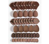 Shein 50/40/30/20/10/5 piezas Kit de maquillaje, que incluye: 10 esponjas de maquillaje líquido + 10 esponjas de maquillaje líquido mini + 10 borlas de polv