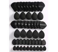 Shein 50/40/30/20/10/5 piezas Kit de maquillaje, que incluye: 10 esponjas de maquillaje líquido + 10 esponjas de maquillaje líquido mini + 10 borlas de polv