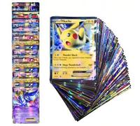Shein 50 cartas, cartas Pokémon, cartas (serie V VMAX, cartas raras GX), que incluyen GX EX, de artesanía exquisita, de alto valor de salud, de gran eficaci
