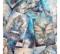 Shein 50 Hojas Papel De Manualidades Decorativo De Fondo De Revista De Collage De Material De Ensueño Retro Para Bricolaje