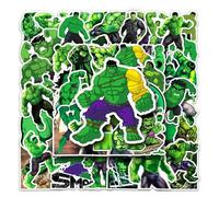 Shein 50 pegatinas divertidas y lindas de The Hulks impermeables para DIY en teléfonos, portátiles, monopatines, coches, motores y vuelta al cole