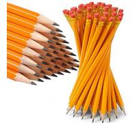 Shein 50 piezas/30 piezas/20 piezas/10 piezas/5 piezas Lápices de madera de color aleatorio con borradores, lápices HB para estudiantes, escritura, oficina