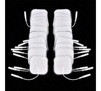 Shein 50 Piezas Almohadillas de electrodo de 4*4cm 5*5cm de tela no tejida autoadhesiva de repuesto para máquina de terapia digital TENS de estimulación mus