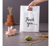 Shein 50 piezas Bolsas de regalo color rosa "Gracias", bolsas para favores de boda y fiesta de cumpleaños, bolsas de embalaje de ropa