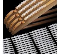 Shein 50 piezas de Grips antideslizantes para perchas de madera, agarre resistente al deslizamiento, tira adhesiva para percha de ropa