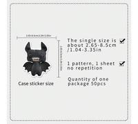 Shein 50 piezas de pegatinas decorativas de muñecos FUGGLER, monstruos feos y graciosos, bocas grandes y dibujos animados extraños para papelería, botellas