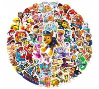 Shein 50 piezas de pegatinas geniales y lindas de PAW Patrol, calcomanías de PVC para decoración de teléfono, patineta, equipaje, refrigerador, graffiti, re