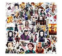 Shein 50 piezas de pegatinas oficialmente autorizadas de Aniplex de Demon Slayer (Kimetsu No Yaiba) con diferentes diseños de anime y dibujos animados para