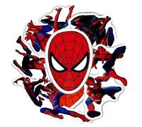 Shein 50 piezas de pegatinas oficialmente autorizadas de Marvel de Spider-Man y Deadpool, súper geniales, impermeables, material de almacenamiento, suminist