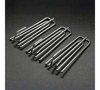 Shein 50 piezas Ganchos de plisado de cortinas chapados en zinc para cortinas plisadas, Clips de plisado de 4 garras, Ganchos de cortina de 4 puntas adecuad