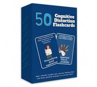 Shein 50 piezas Juego de cartas flash sobre distorsiones cognitivas, cartas flash sobre trampas psicológicas, regalo para el Día de San Valentín y Año Nuevo