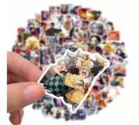 Shein 50 piezas Oficialmente con licencia de Aniplex Pegatinas variadas de Demon Slayer Kimetsu No Yaiba, pegatinas de anime y dibujos animados para niños,