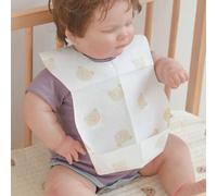 Shein 50 piezas/paquete Baberos desechables para bebé con patrones de oso y conejo, baberos con una sola vez uso para babeo, adecuado para uso diario, salid