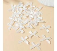 Shein 50 piezas/paquete Lazos de cinta coloridos, decoración para envolver regalos, decoración para tarjetas hechas a mano, accesorios para el cabello, lazo