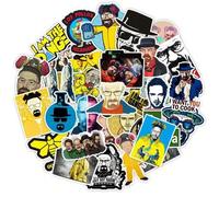 Shein 50 PIEZAS Pegatinas de Breaking Bad, pegatinas creativas de graffiti de Breaking Bad para decorar portátiles, refrigeradores, equipaje, estuches de te