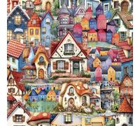 Shein 50 piezas Pegatinas de casitas de cuentos de hadas, material transparente de PET pegatinas de graffiti para DIY de estuches de teléfonos, portátiles,