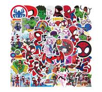 Shein 50 PIEZAS Pegatinas de Dibujos Animados de Disney Spider-Man y sus Increíbles Amigos, Pegatinas DIY para Equipaje, Guitarra, Monopatín, Resistentes al
