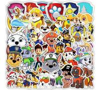Shein 50 PIEZAS Pegatinas de dibujos animados lindos de PAW Patrol para decoración DIY, teléfono, monopatín, graffiti, pegatina divertida, regalo de juguete