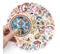Shein 50 PIEZAS Pegatinas de dibujos animados lindos de Paw Patrol para regalos, manualidades, maletas, portátiles, motocicletas, refrigeradores, maletas, c