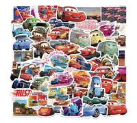 Shein 50 PIEZAS Pegatinas de Disney Cars, resistentes al agua, calcomanías para juguetes de niños, portátiles, monopatines, papelería, decoración de grafiti