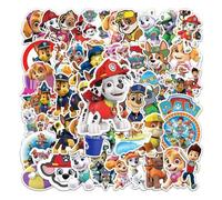 Shein 50 piezas Pegatinas de educación de dibujos animados PAW Patrol Sweetie Ryder Rex, pegatinas divertidas de perros para decoración, manualidades de scr
