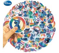 Shein 50 PIEZAS Pegatinas de Stitch con licencia oficial de Disney, pegatinas de vinilo DIY para embalaje de alimentos, cinta adhesiva resistente al agua, a