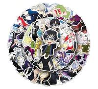 Shein 50 piezas Pegatinas del anime YURI!!! On ICE Estilo retro Ins 2D Fantasía Sol Ins Y2K Estética del centro de la ciudad Pegatinas divertidas y graciosa