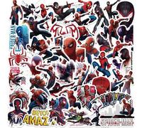 Shein 50 PIEZAS Pegatinas divertidas de Spider-Man, dibujos animados de Disney, pegatinas lindas, decoración DIY para niños, skate, teléfono, portátil, male