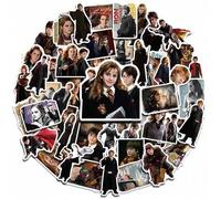 Shein 50 piezas Pegatinas oficiales de Warner Bros. Harry Potter, diseño de personajes de Hogwarts, material impermeable, adecuado para portátil, taza, equi