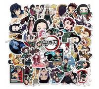 Shein 50 piezas Pegatinas oficialmente autorizadas de Demon Slayer Aniplex, pegatinas mixtas de diferentes Kimetsu No Yaiba, pegatinas de anime y dibujos an