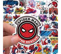 Shein 50 PIEZAS Pegatinas oficialmente autorizadas de Marvel Avengers, versión Q, héroes como Spider-Man, Iron Man, Hulk, calcomanías de dibujos animados im