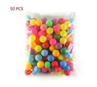 Shein 50 piezas, pelotas de ping pong grandes de 40 mm de colores vibrantes y llamativos - pelotas de tenis de mesa de calidad premium para deportes al aire