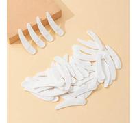 Shein 50 piezas/Set Cuchara para crema facial blanca, cuchara en forma de media luna, cuchara pequeña para aplicar mascarilla, palito para maquillaje, acces