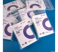 Shein 50 protectores de cartas de Anime Figures Tomy de Corea, láminas claras, libres de ácido, CPP duras, películas holográficas protectoras de álbum de fo