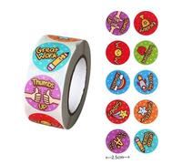 Shein 500 Pegatinas/rollo Etiqueta De Pegatina De Recompensa, 8 Estilos Diferentes De Etiquetas Adhesivas De Papelería, Para La Calificación Del Profesor, P