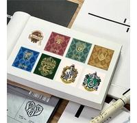Shein 500 piezas/1 rollo de pegatinas genuinas de la insignia de la Academia Harry Potter, pegatinas geniales, pegatinas de vinilo impermeables, adecuadas p