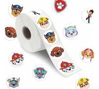 Shein 500 PIEZAS/ROLLO Pegatinas de la serie animada Paw Patrol para patineta, refrigerador, guitarra, computadora portátil, motocicleta, viaje, juguete clá