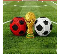 Shein 500+ piezas Trofeo de Hércules, bloques de construcción de fútbol, figuras coleccionables creativas, modelos de arquitectura mundial famosa (p. ej. la