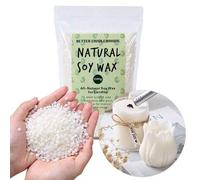 Shein 500g/1000g Pellets de Cera de Soja, Cera de Combustión Limpia para Hacer Velas, Derretido Suave, Sin Aditivos, Bolsa Amigable para Manualidades DIY &