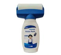 Shein 500g Pintura de emulsión a base de agua blanca, rodillo de alto volumen, pintura de látex para paredes interiores del hogar, cubre manchas y arañazos,