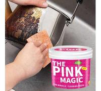 Shein 500g Polvo mágico de limpieza de cocina, pasta de limpieza para acero inoxidable, desengrasante multiusos adecuado para ollas, sartenes, superficies,